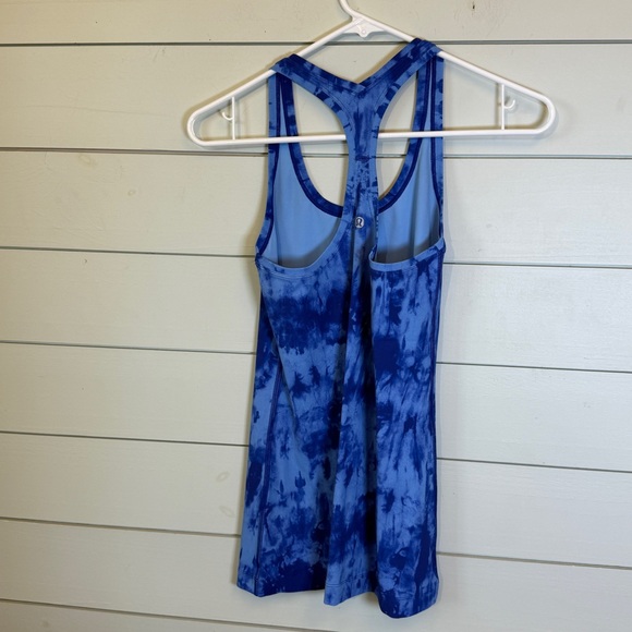 Lululemon cool racerback NULU  tank top blue women's size‎ 6 NWOT - Picture 3 of 4